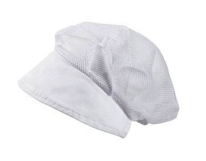 Cuffia in cotone 100 % con retina