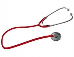 Fonendoscopio con testina piatta