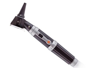 Otoscopio a fibre ottiche in astuccio