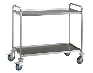 Carrello con 2 ripiani cm.100x60