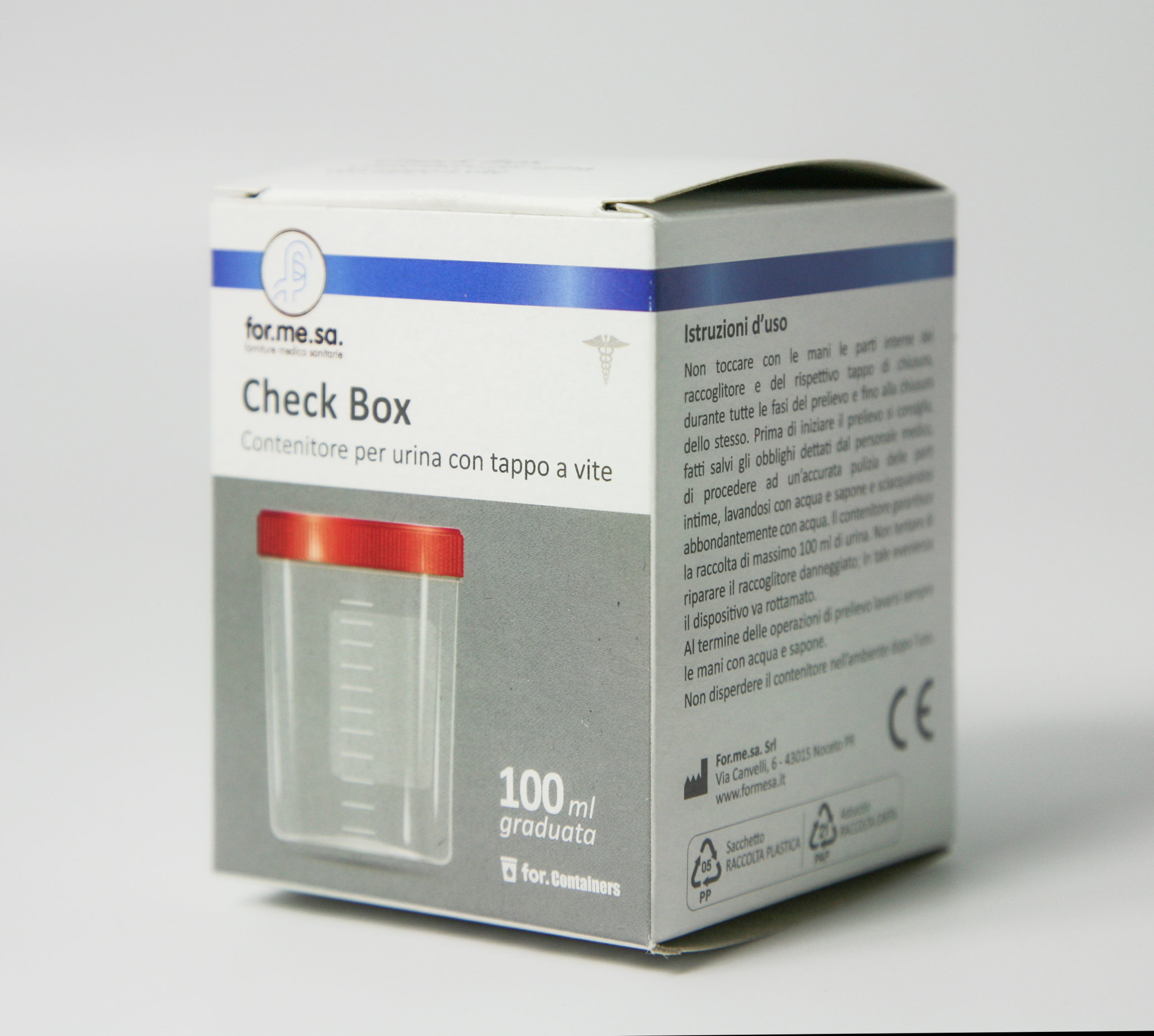 contenitore urine 100 ml box